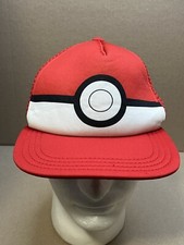 Official Pokemon Pokeball Youth/Kids Snapback Trucker Hat Cap 2016