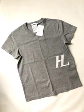 Helmut Lang  Unisex T Shirt XS Man S Woman Gray Logo New Tags Cotton 