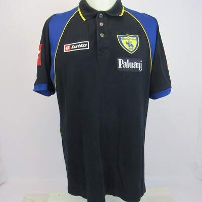 lotto Chievo Verona Polo Shirt Retired football Soccer Team Vintage