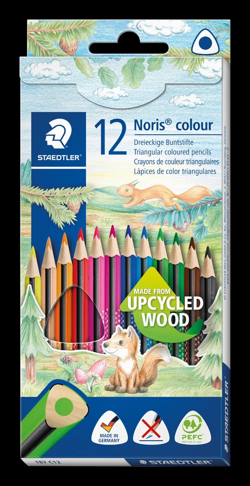 STAEDTLER 187 Dreikant Buntstift Wopex Noris colour Kartonetui 6 12 24 - Bild 2 von 3