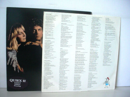 FLEETWOOD MAC Mirage PROMO QUIEX II Audiophile LP 1982 Promotional Stevie Nicks - Picture 6 of 8