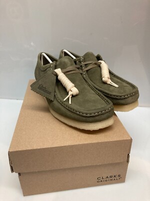 Clarks Mens Wallabee Pale Khaki Suede 26175710 size 9 | eBay