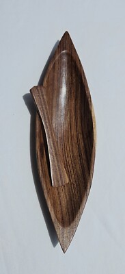 Hand Crafted Rosewood Canoe And Oar By Ketchi Maya Artisans Belize. Unique!