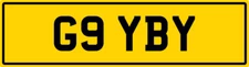 GIBBY GABBY THEME PRIVATE CAR NUMBER PLATE GIB GAB GIBBS GIBSON OLD G REG G9 YBY