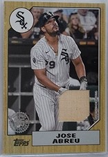 2022 Topps Series 1 Jose Abreu 1987 Throwback Bat Relic #87R-JA