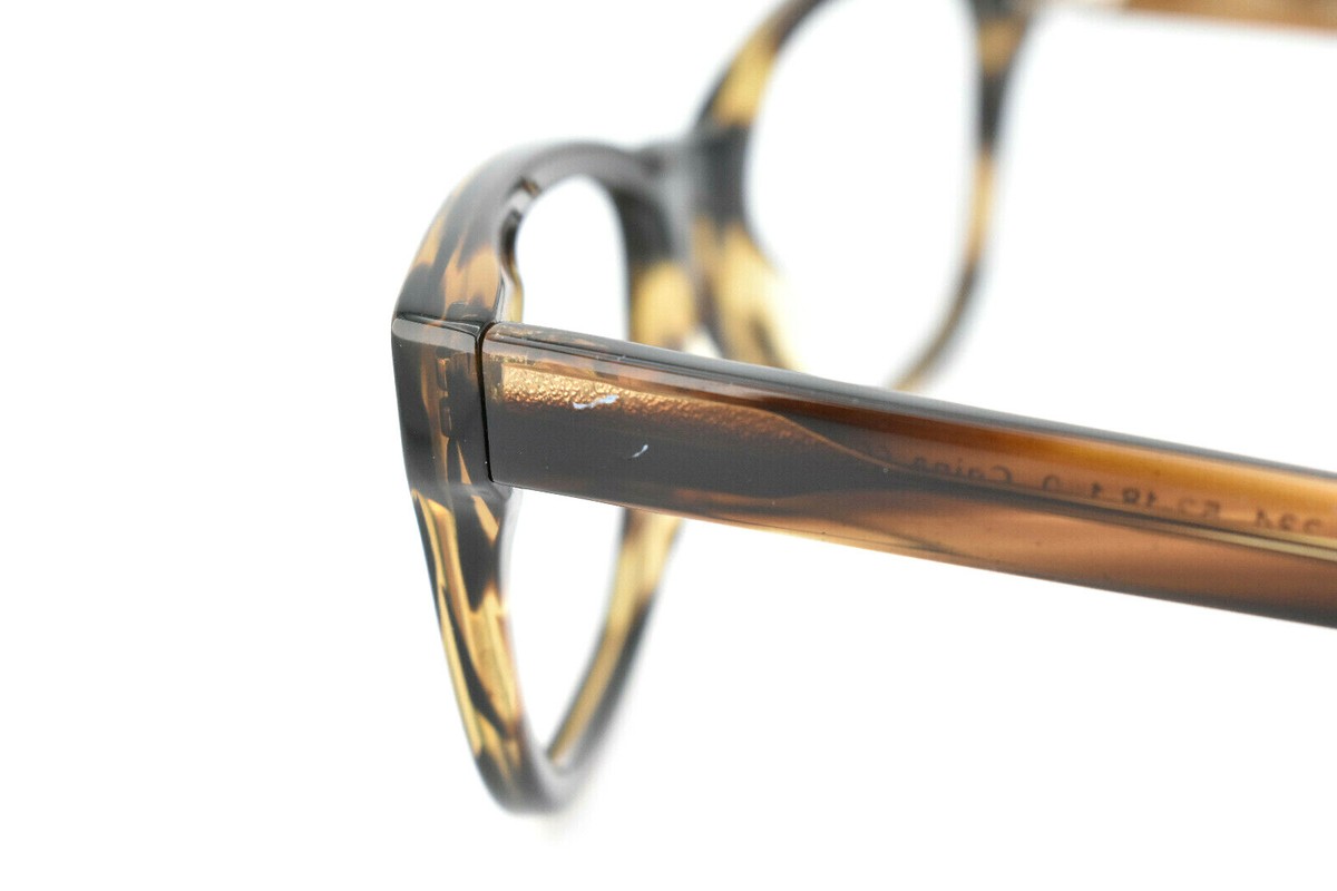 Warby Parker Eyeglasses Finch 234 Striped Brown Frame Women 