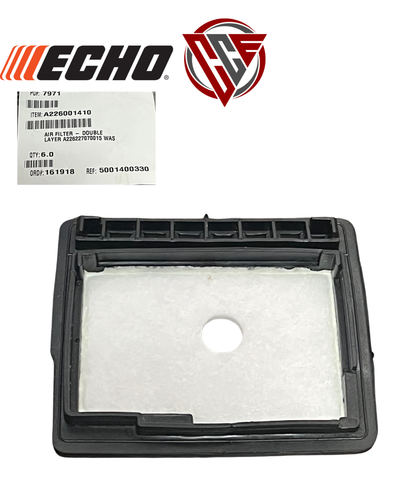 2 pack Air Filter Echo CS345 CS346 CS3000 CS341 CS3400 CS301 13031039132 13166