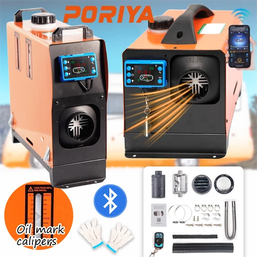 PORIYA Diesel Air Heater All-in-one 12V 8KW Bluetooth App LCD for Car RV Indoors