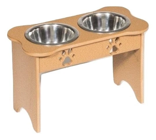 ESTACIÓN DE AGUA DE COMIDA ELEVADA GRANDE PARA PERROS 15" Colores Personalizados Combos Amish Hecho en EE. UU. Foto 3 de 4