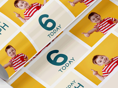 Geschenkpapier Foto Geburtstag personalisiert, Geschenkpapier, jedes Bild, jeder Name