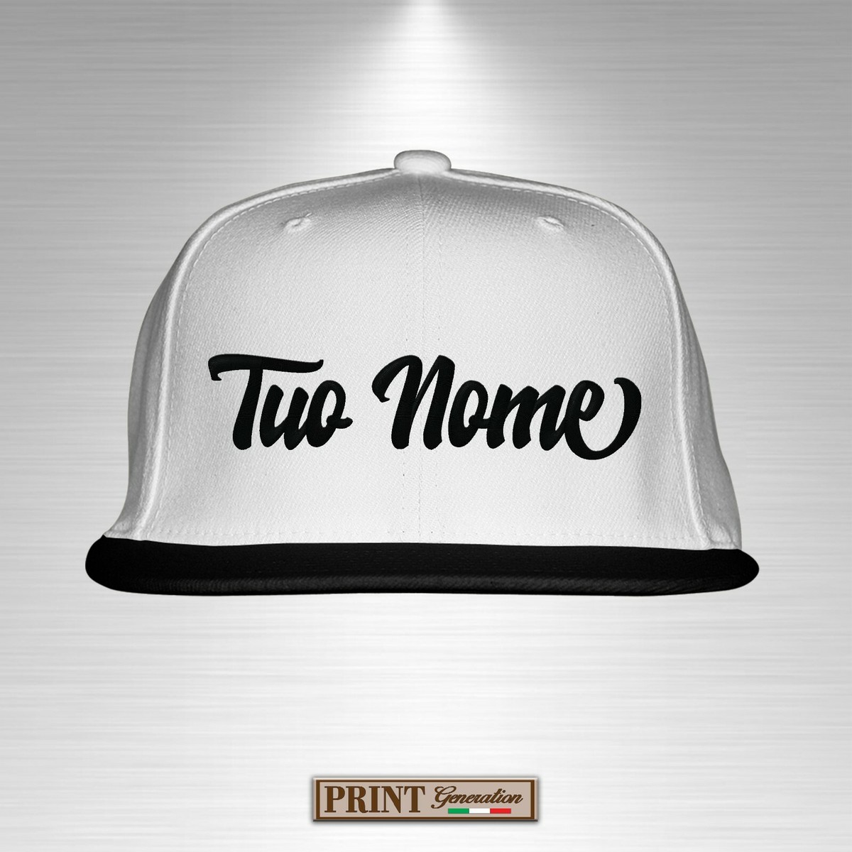Cappello Snapback Personalizzabile - Ricamo Testo/Logo/Foto, Regalo Hip-Hop Unico - Foto 2