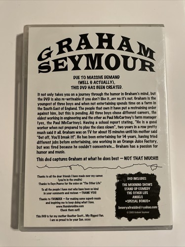 Graham Seymour: The Be Very Afraid DVD British stand up comedy concert RARE NEW - Picture 2 of 2