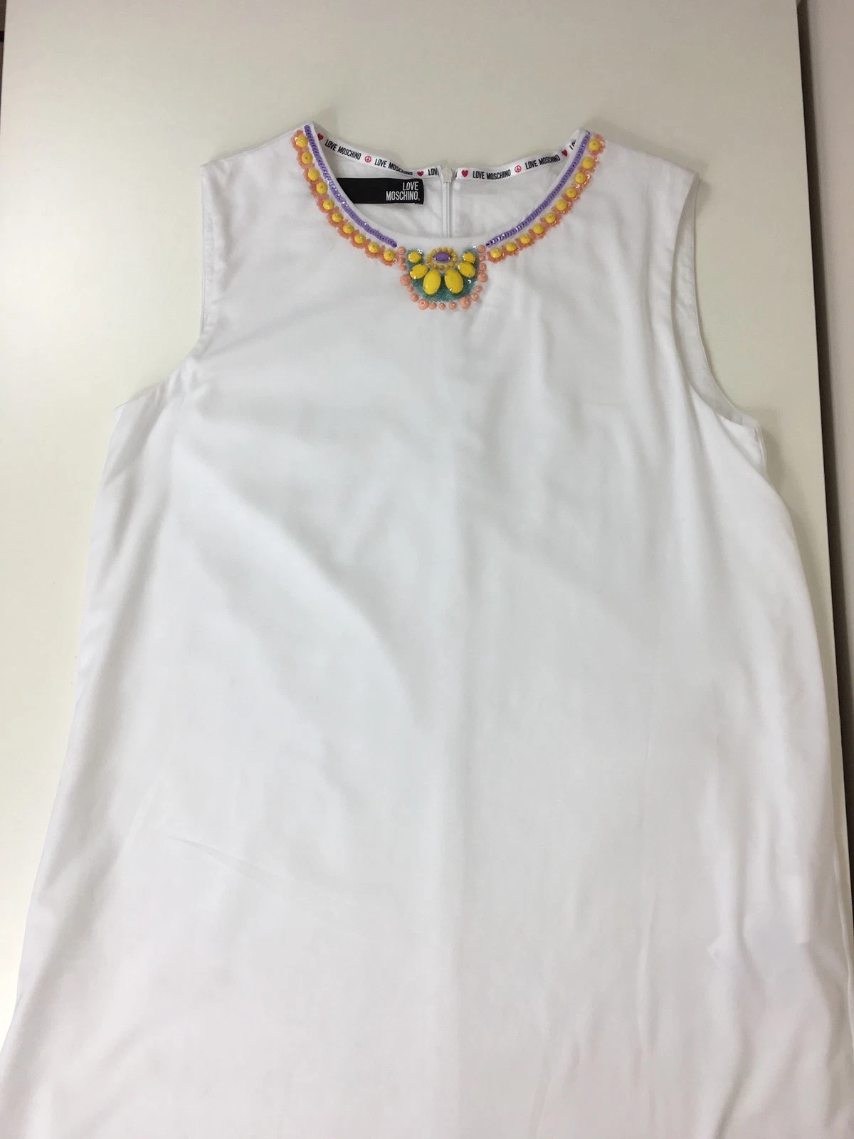 Abito Moschino Love abito estivo tunica abito da cocktail taglia S 36 38 saggio