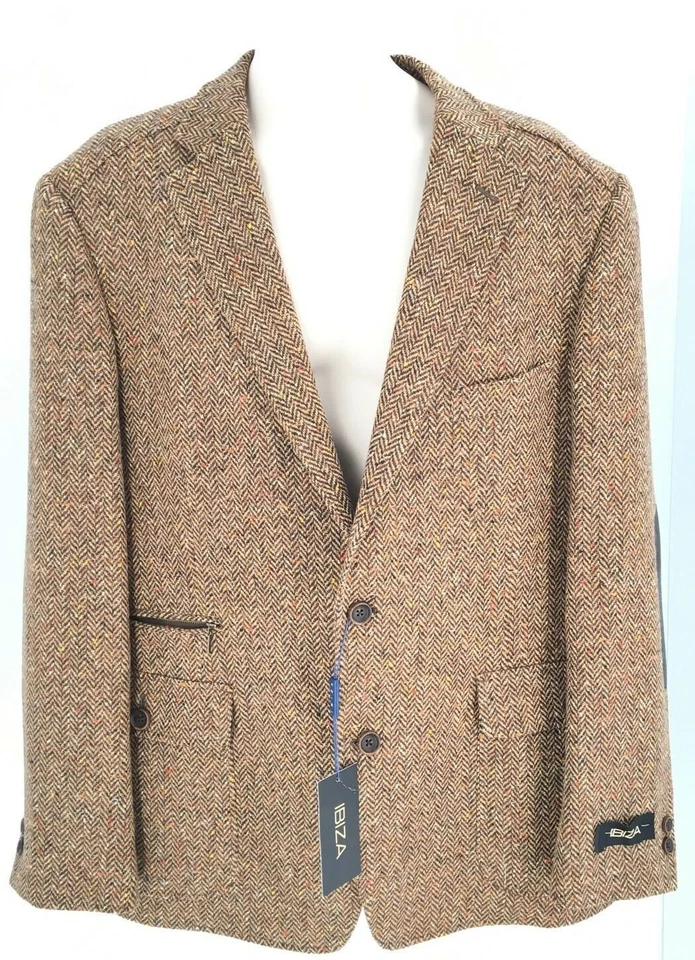 Blazer Abrigo Multideporte Ibiza Hombre 166097 Lana Arindi Marrón Talla 46R $395 Foto 3 de 4