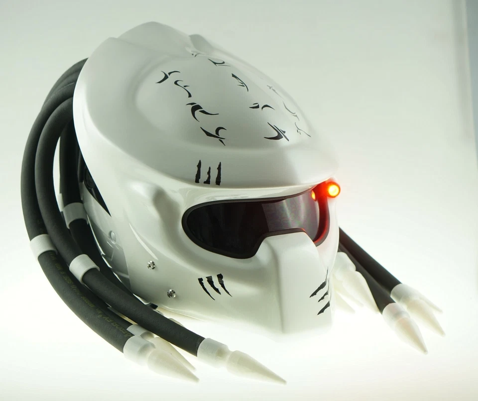 1999 PREDATOR GLOSSY PEARL BK CASCO MOTORCYCLE HELMET CUSTOM SIZE M - Image 2 of 4