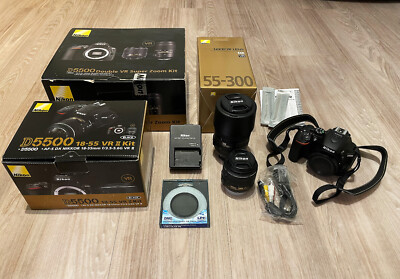 Nikon D5500 Spiegelreflexkamera / 24,2 MP / VR Super Zoom Kit / Top Zustand!