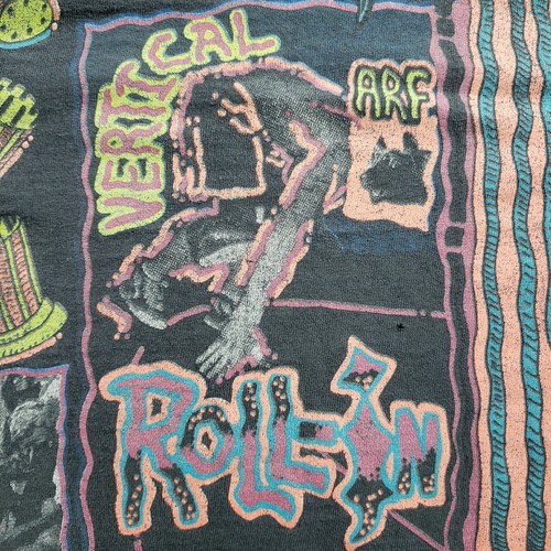 T-shirt vintage anni 80 Ocean Pacific Ringer taglia LG ARF skate veloce verticale roll-in LEGGI - Foto 4 di 24