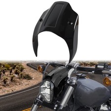 Aluminum Gloss Black Headlight Fairing Cover for Harley Breakout, Aluminum He...