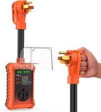 RV Surge Protector 50 Amp 18000 Joules, UL FCC Certified RV Circuit Analyzer W/L