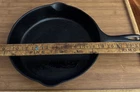 Wagner Ware Sidney -0- #8  Cast Iron Fry Pan 1058I Vintage Double Spout