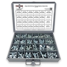 Metric Class 10.9 JIS Hex Cap Flange Frame Bolts Screws & Flange Nuts Assortm...