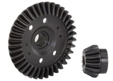 Traxxas Ring gear, differential/ pinion gear, differential machined, spiral cut
