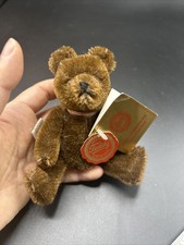 Hermann Teddy Original Brown Bear For P E Rubin West-Germany Miniature 5 Bow