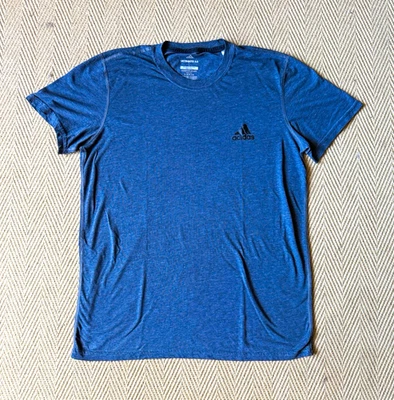 adidas Ultimate 2.0 Men’s Breathable Crew Neck T-Shirt Blue Size L - Image 1 of 4