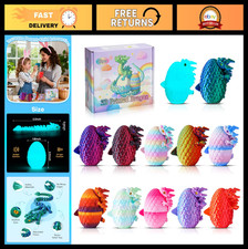 12PCS 3D Dragon Eggs with Mini Dragons - Articulated Fidget Toys for Desk Decor,