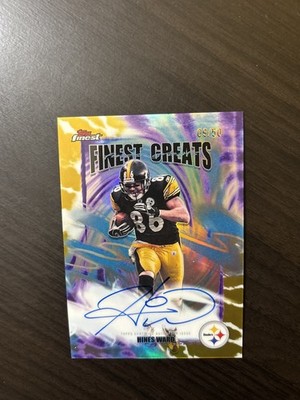 Hines Ward 2025 Topps Finest Greats Autograph Gold Refractor /50 #FGA-HW Auto SP