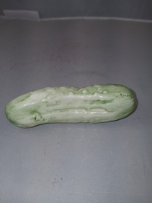 Vintage Hand Painted Ceramic Cucumber/Pickle
