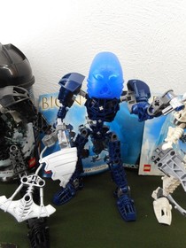 Lego Bionicle 3 Figures #8603 / 8602 / 8606 Toa Set + 2 Instructions + 1 Box