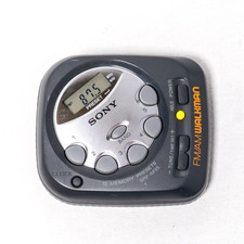    Sony Walkman SRF-M35 Portable Pocket AM/FM Radio w/ Belt Clip - TESTED   