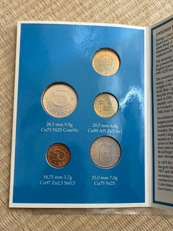 AB Myntverket 1993 Coin Set Mint Set Unused Sweden - Image 4 of 4