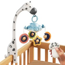 TUMAMA Baby Crib Mobile,3 in 1 Crib Toys with Remote Control,Projection Night...