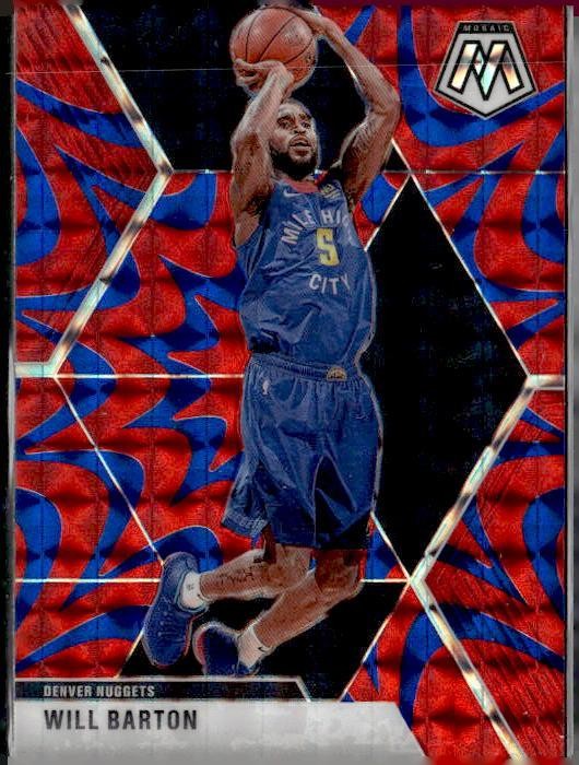 2019-20 Panini Mosaic #151 Will Barton Reactive Blue