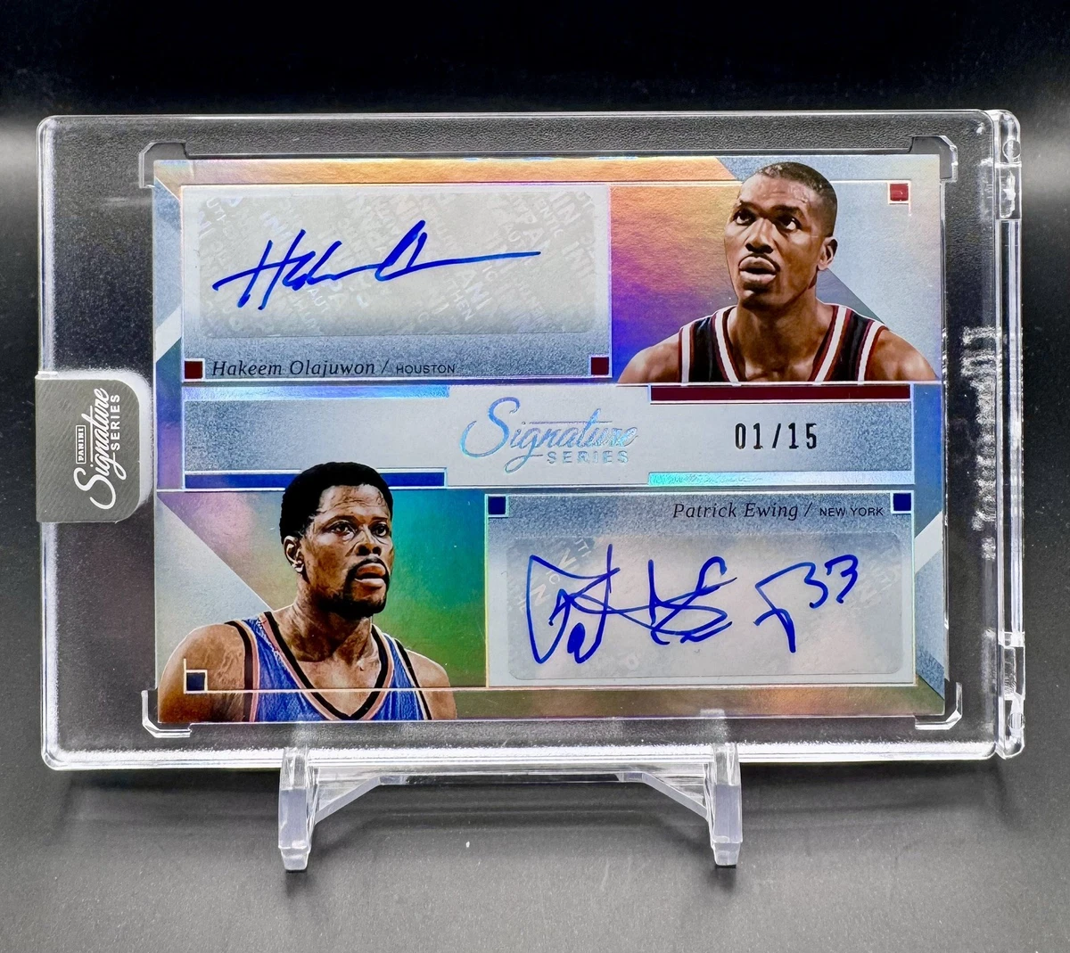 Panini Hakeem Olajuwon Basketball Autographed Sports Trading Cards