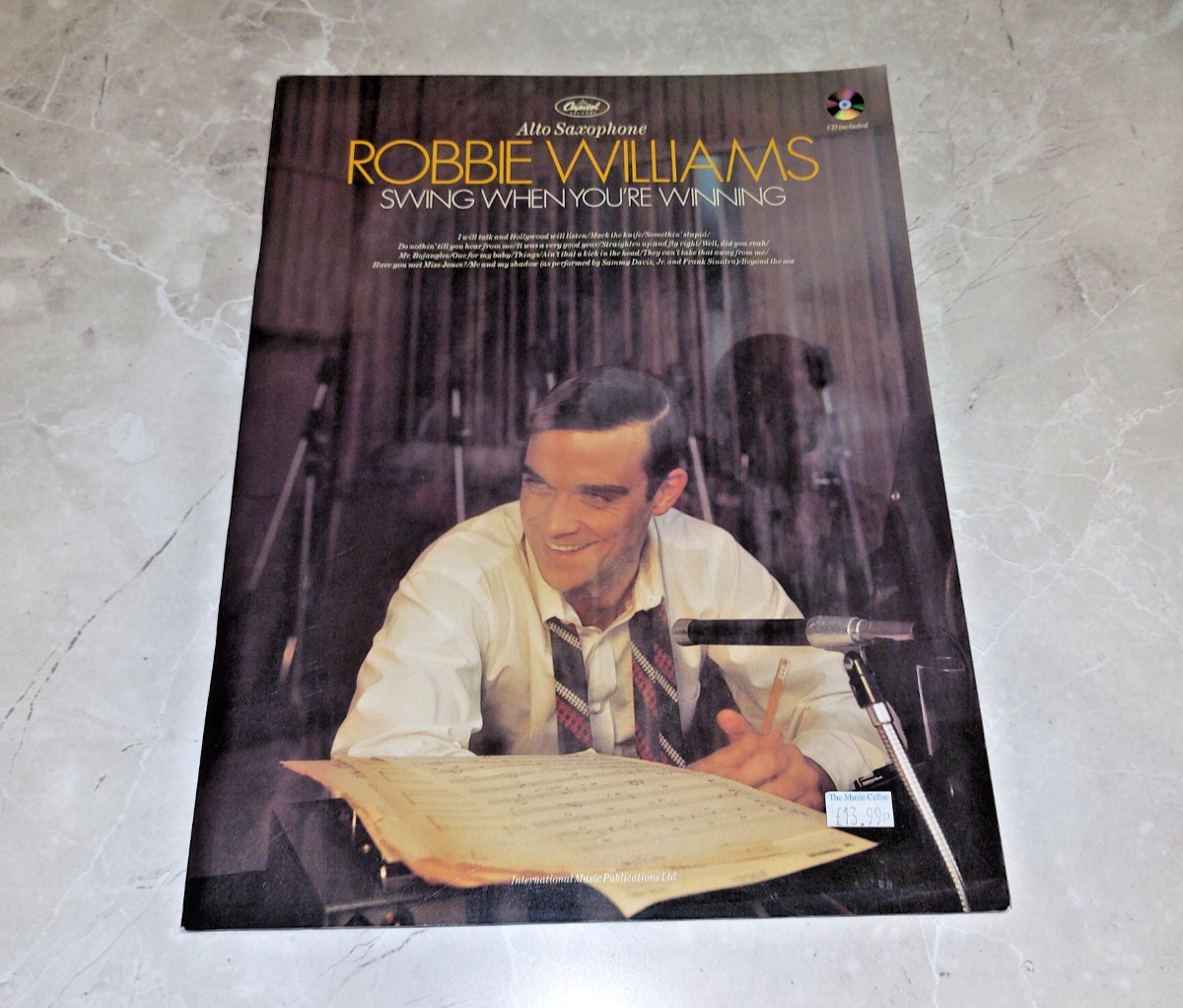 Robbie Williams * Swing When You’re Winning * Alto Saxophone WITH CD Excellent