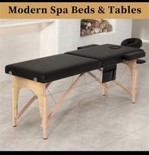 Portable Massage Table 2 Section Foldable Spa Bed Tattoo Facial Lash Bed 29 Lbs