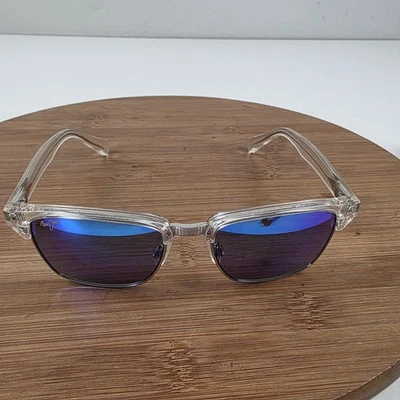 Maui Jim Kawika Sonnenbrille Unisex 54-18-140 klar blau verspiegelt polarisiert Japan - Bild 1 von 4