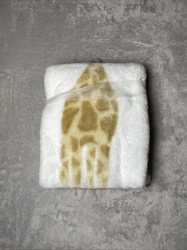 Luvable Friends Bebé Manta Jirafa Hojas Hoja Satén Borde Peluche Lovey Foto 3 de 3