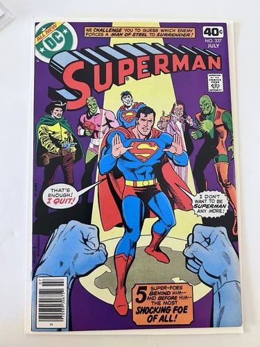 SUPERMAN #337 NM (9.4) ALL VILLAINS Cover  HIGH GRADE CGC 1979
