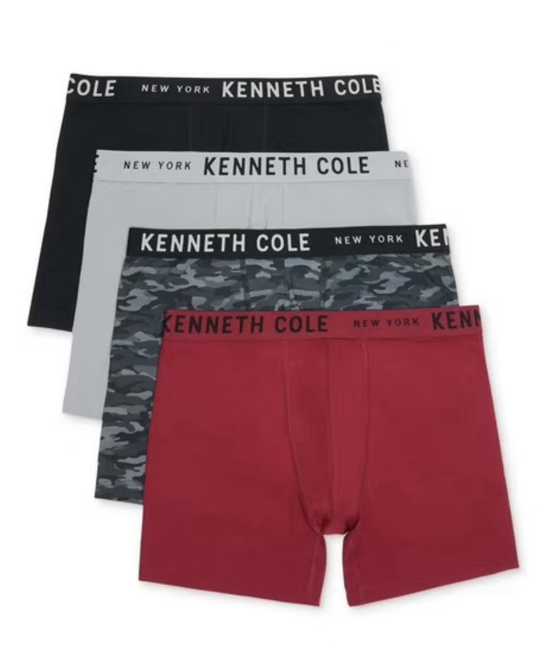 Kenneth Cole Men's 4-Pack Performance Micro Flex Comfort Brief SZ MED MULTI