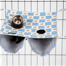 Ferret Hammock For Cage Indoor Ferret Sleep Bed Multi-Sided Opening Design