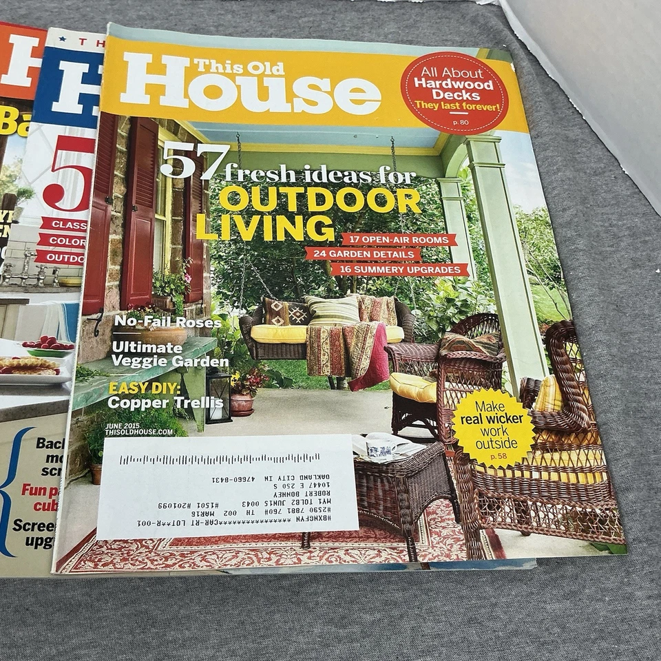 This Old House Magazine Lot (13 Issues) 2015–2017 DIY Renovation - Image 2 of 4