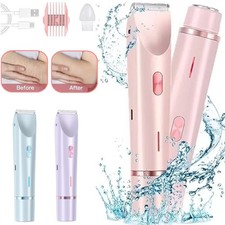2in1 Shaver Razor Dual Head Electric Lady Waterproof Women Portable Private Area