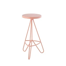 BSL1002C Trinity 30" Modern Industiral Iron Tripod Backless Bar Stool for Hom...