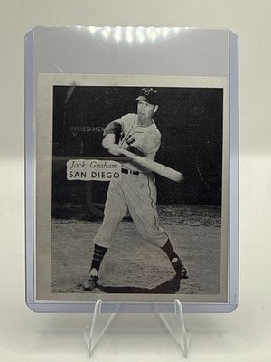 1950 Hage s Dairy Jack Graham Swinging VAR San Diego Padres PCL NNO