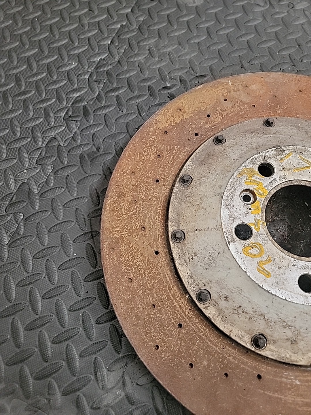 2017 MCLAREN 570gt FRONT Left BRAKE DISC ROTOR STEEL DRILLED CP2494-2488
