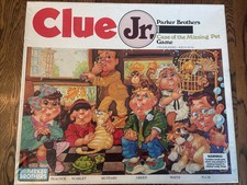 1989 Clue Jr. Case of the Missing Pet Board Game